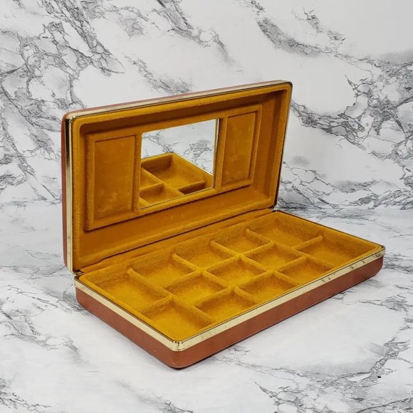 Travel Jewelry Box Compact Vintage - Picture 5 of 9